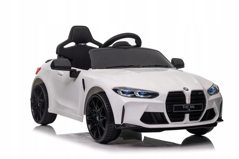 Einsitziges Kinder-Elektroauto Lean Cars BMW M4, weiß 