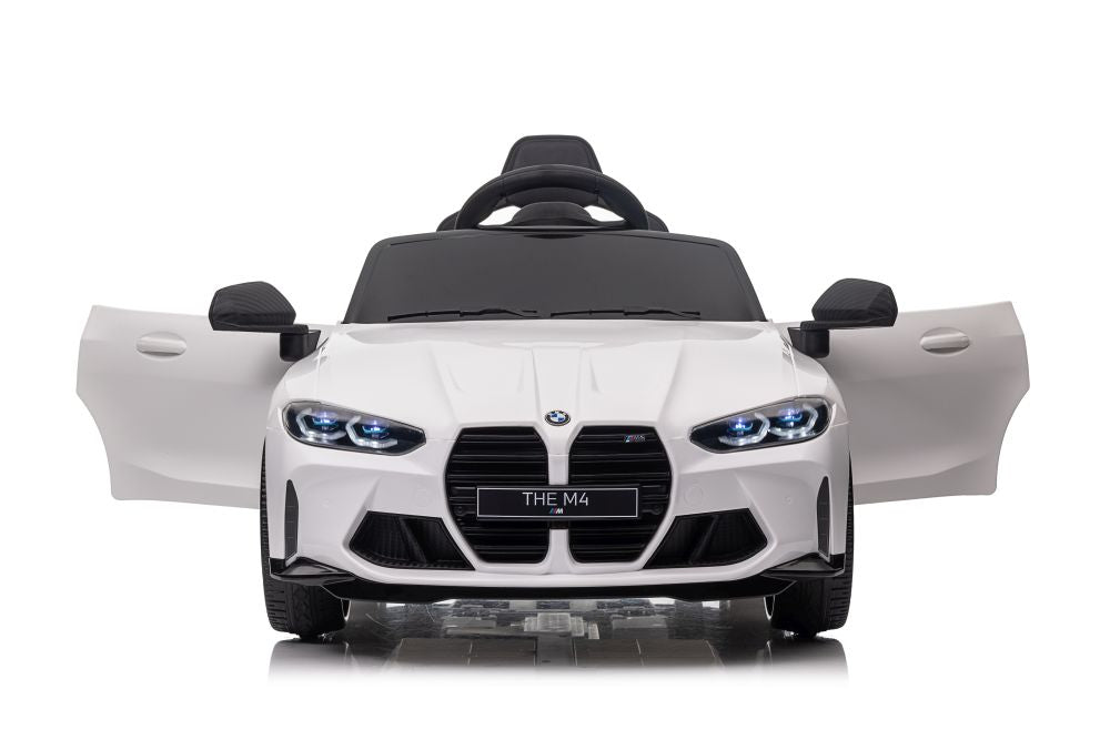 Einsitziges Kinder-Elektroauto Lean Cars BMW M4, weiß 