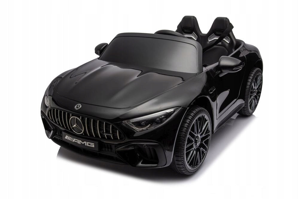 Zweisitziges Kinder-Elektroauto Lean Cars Mercedes AMG SL63, schwarz 