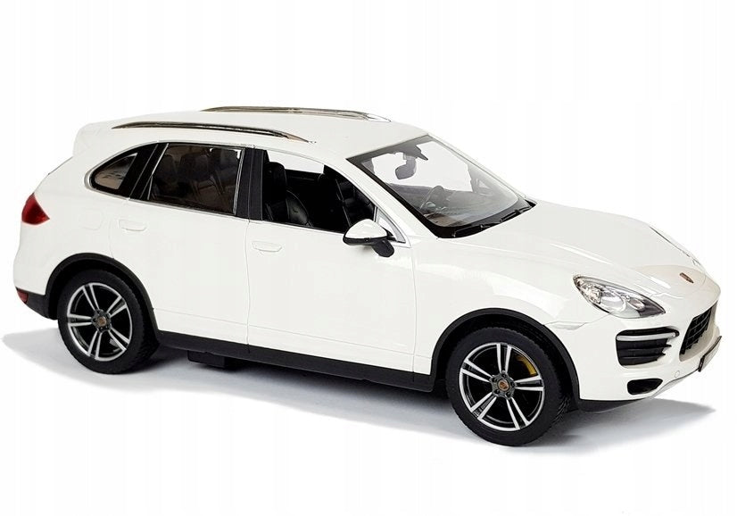 Auto R/ C Porsche Cayenne Rastar 1:14 white Lean Toys Kid's age 6＋ years