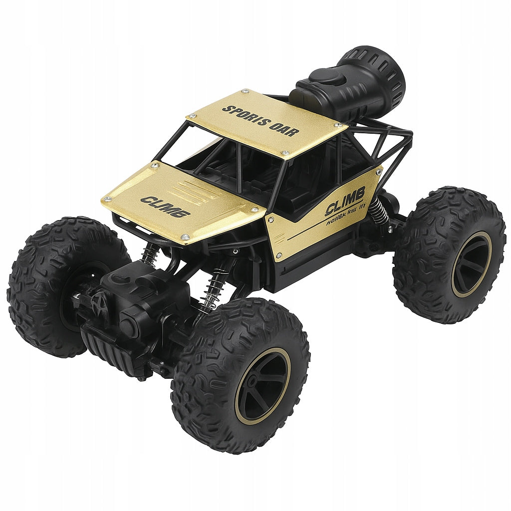 Auto RC 1:18 FAST OFF-ROAD Remote Controlled 27MHz Giant LED Wheels Smoke