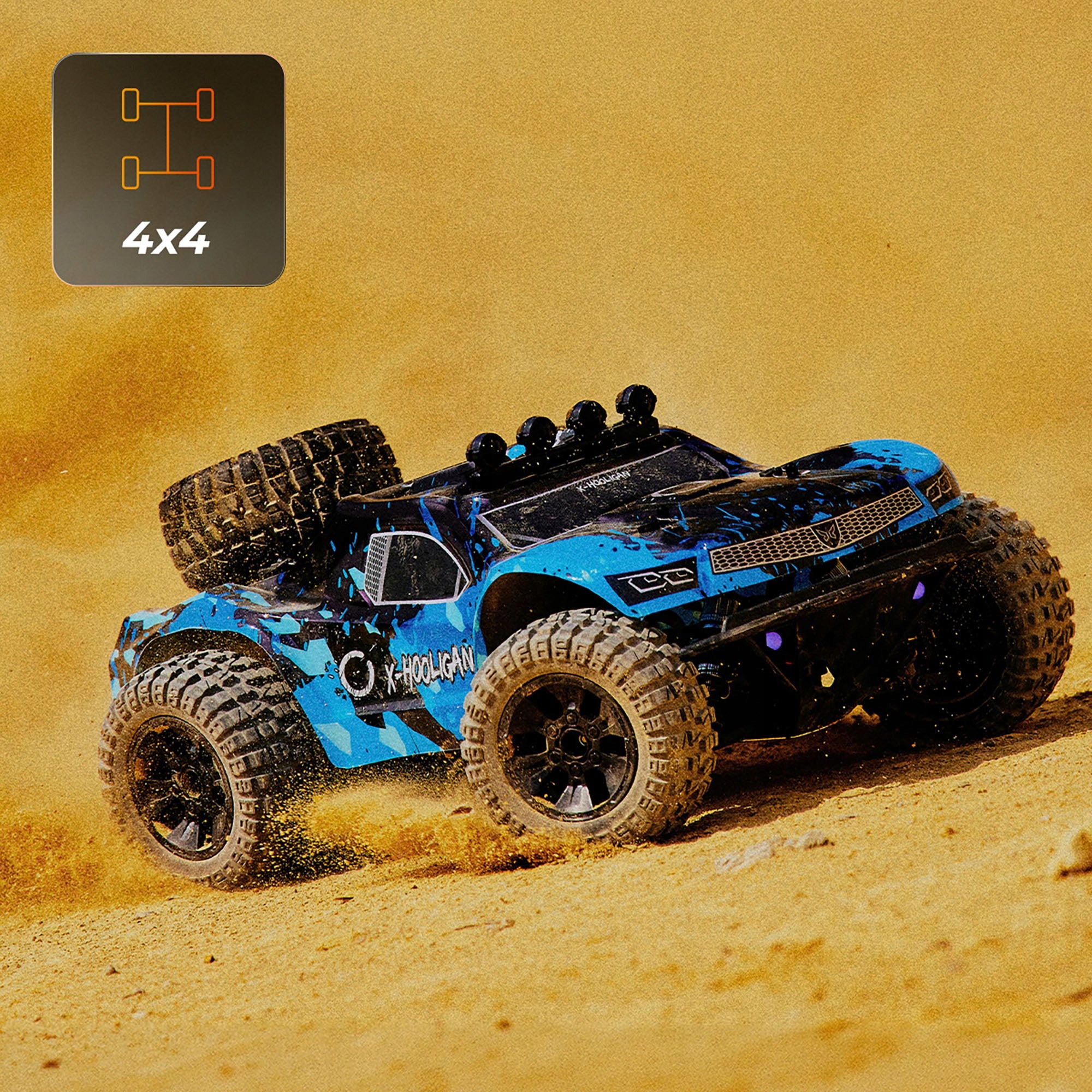 Auto Remote Controlled Car X-Hooligan 4x4 35km/h + ADDITIONAL HOUSING Manufacturer code AUTO NA PILOTA PREZENT DLA DZIECKA SZYBKI