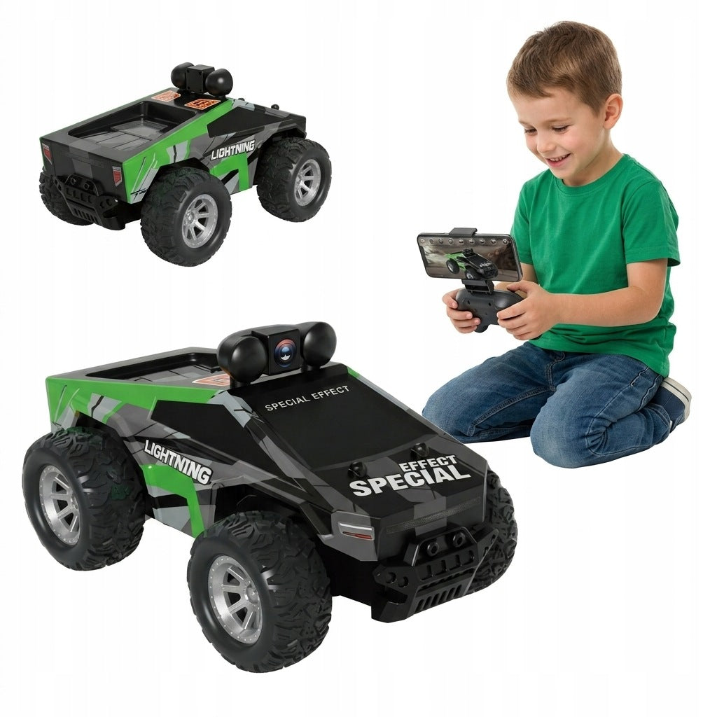 Auto Remote Controlled With Camera Green Truck Off Road Phone App Packaging status original