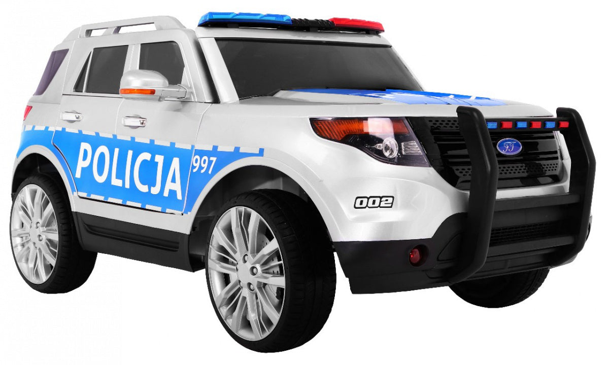 Auto SUV Police Battery Operated Kids Sirens Light Megaphone Pilot Color silver