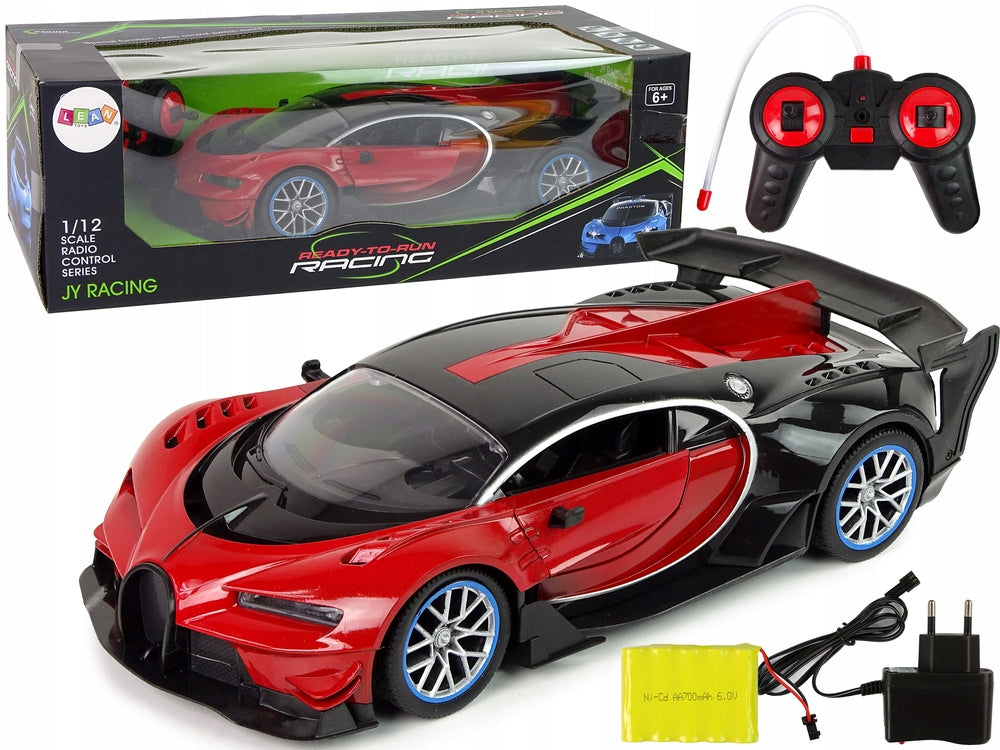 Lean toys Automobilis su nuotolinio valdymo pultu Raudonas 1:12