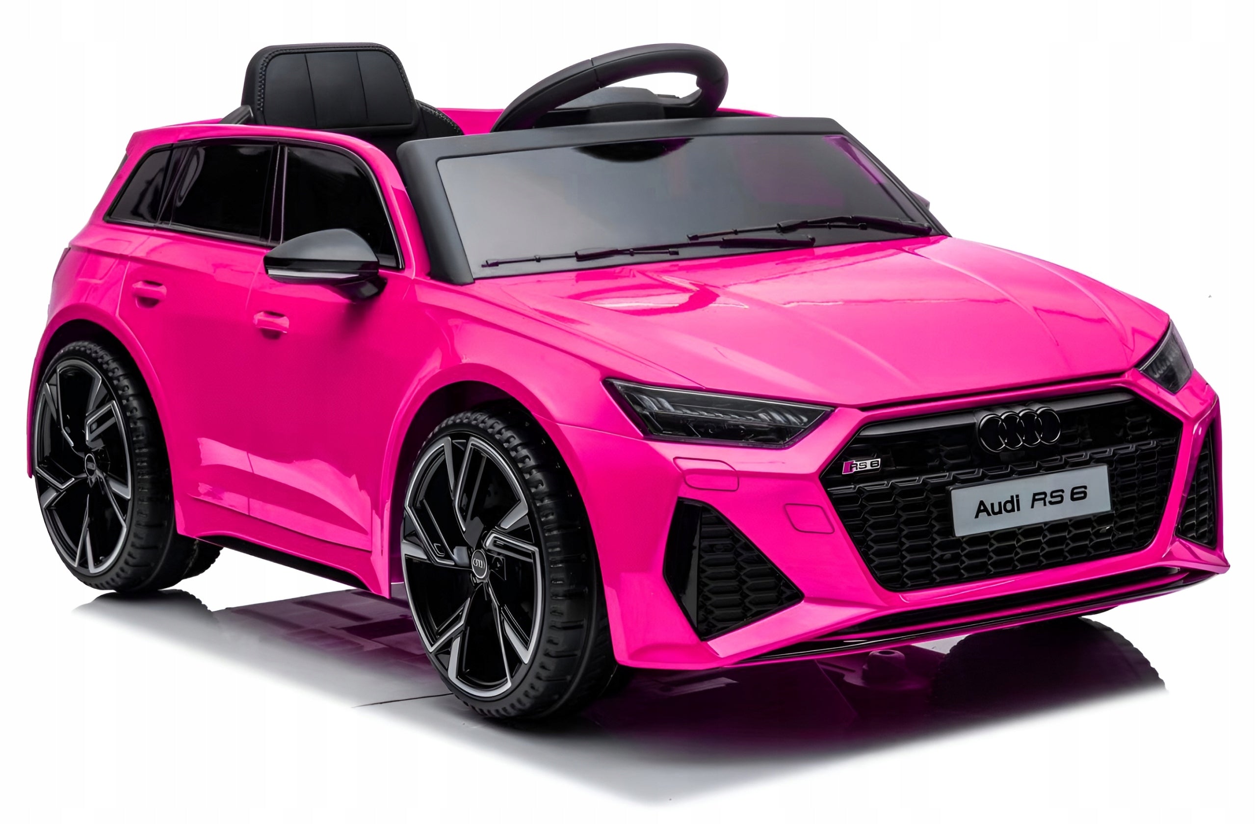 Auto battery 4x4 100W leather pilot EVA car children AUDI RS6 pink Packaging status original