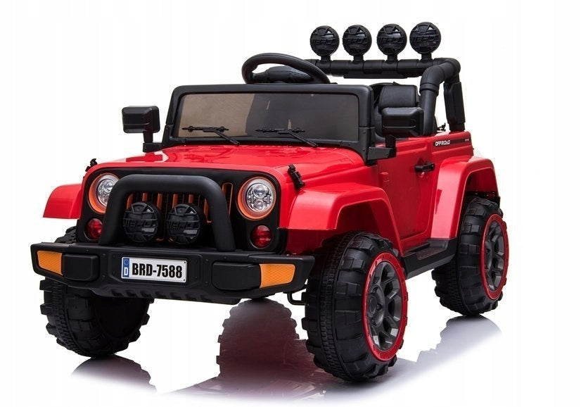 Elektroauto für Kinder Jeep BRD-7588, 4x4, rot, ab 3 Jahren 