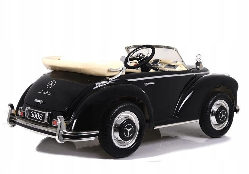 Einsitziges Kinder-Elektroauto Mercedes 300S LS-618, schwarz glänzend 
