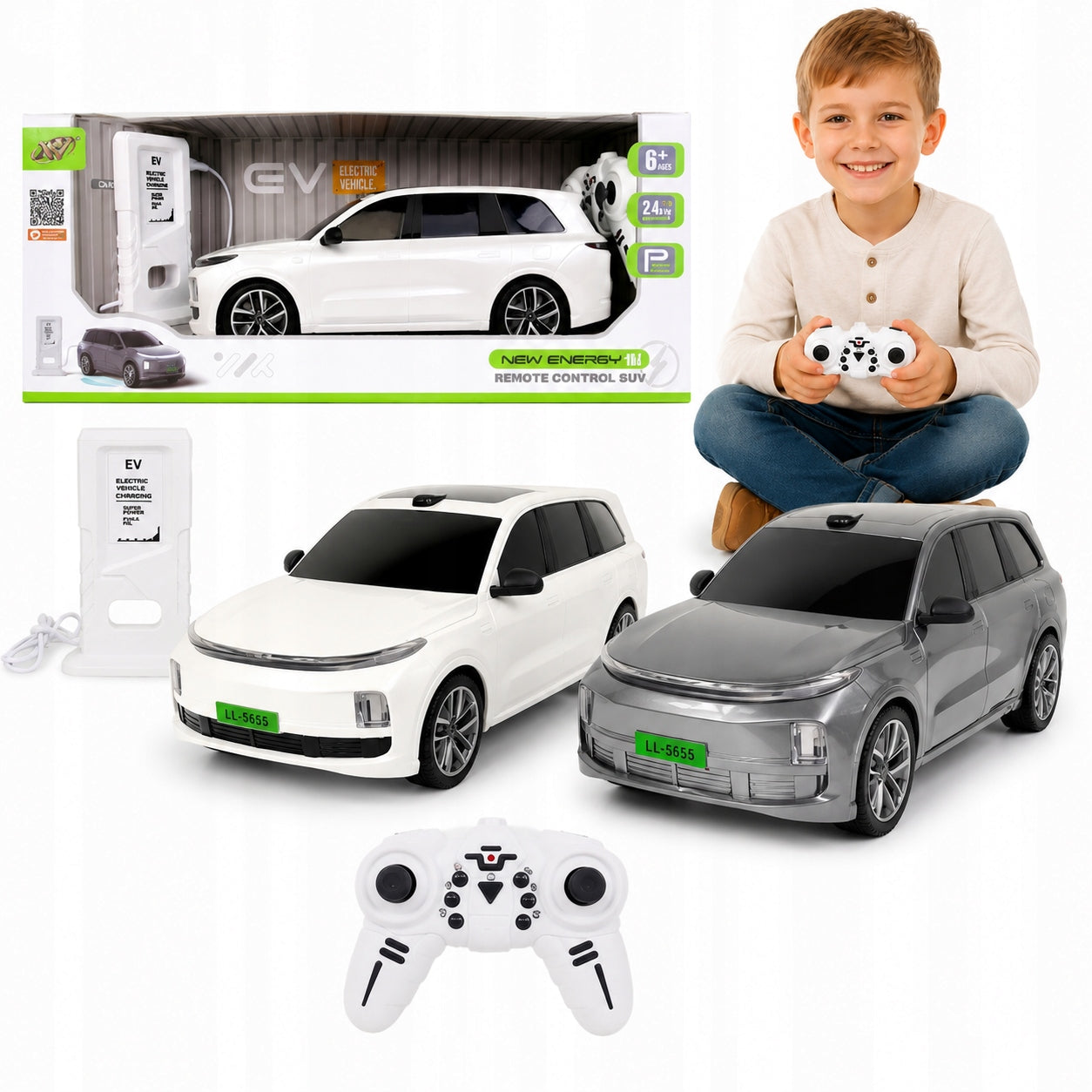 Auto remote controlled 30 cm USB charging station light effects sounds
