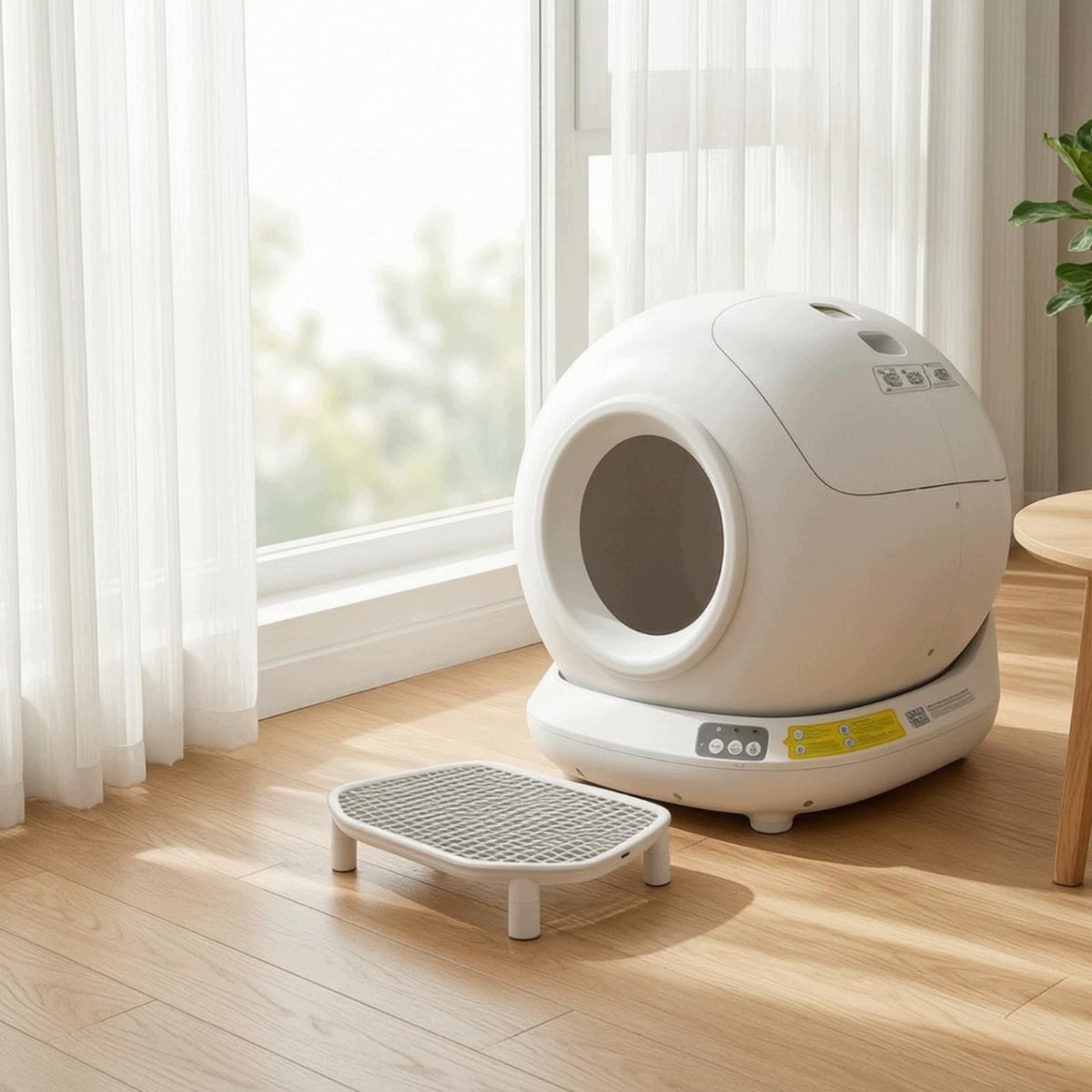 Automated Litter System Box with App Control Electric White Eu Plug Packaging status original