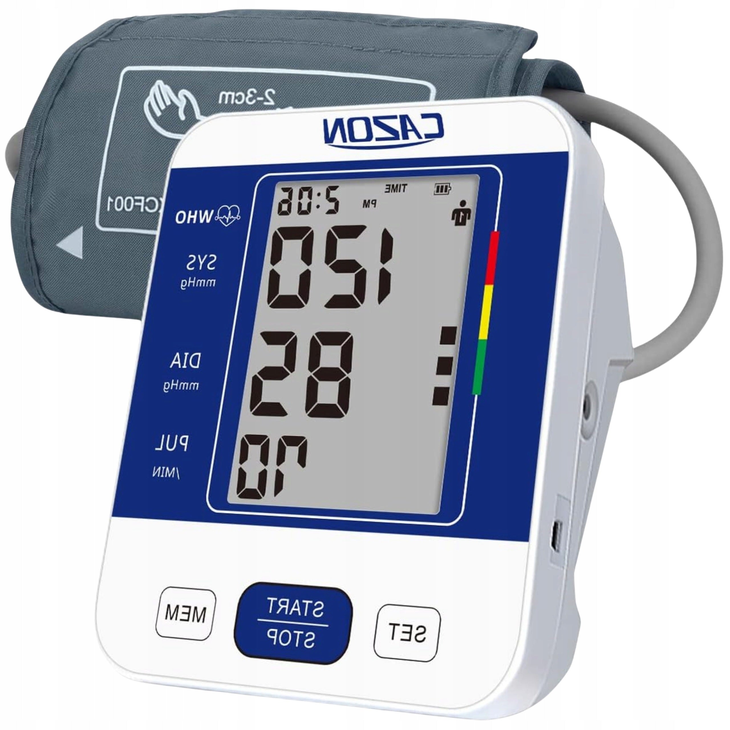 Automatic Blood Pressure Monitor Portable Shoulder Precision With Large Cuff