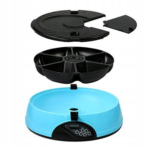 Automatic Bowl Food Feeder 6 Days Blue Packaging status original