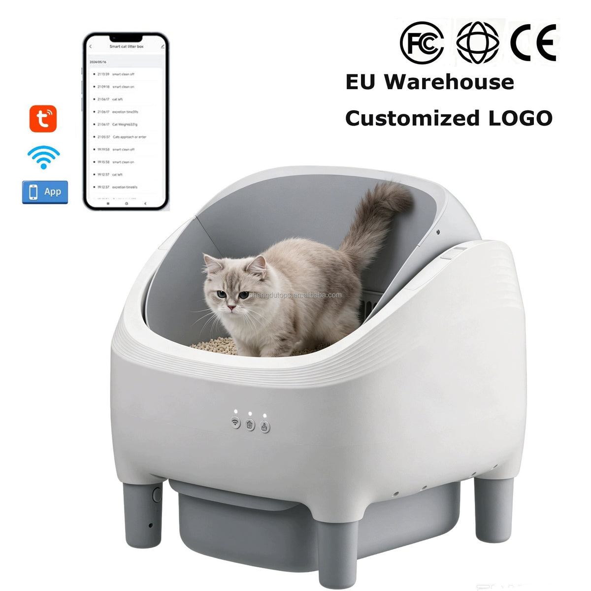Automatic Cat Cuvette Self-Cleaning Open Smart App 12L