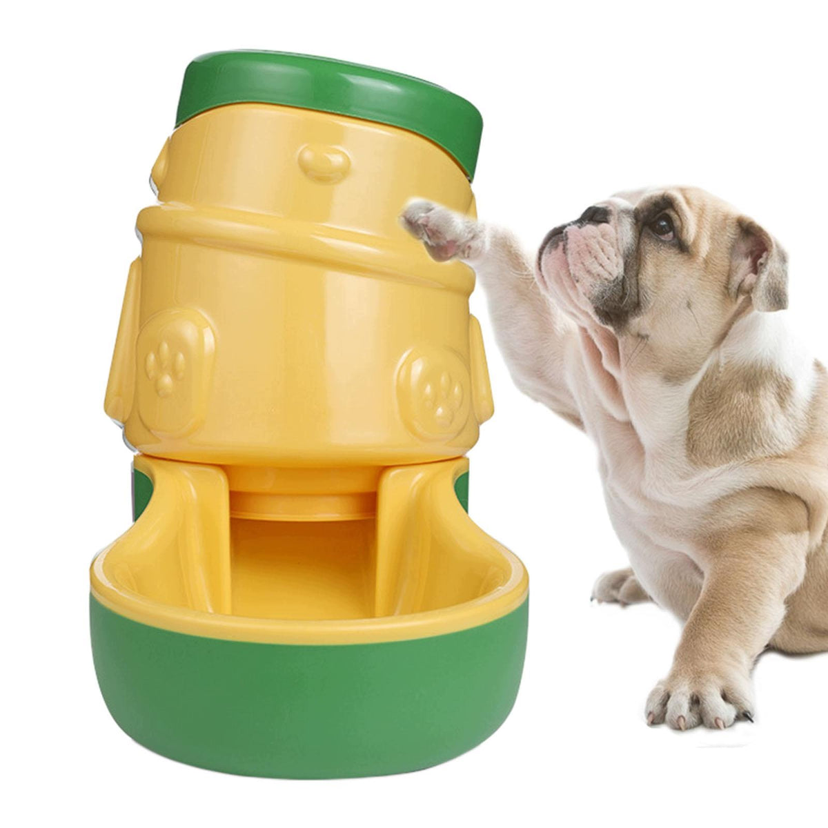Automatic Cat Dog Dispenser Water Container Gravity Food Feeder Green