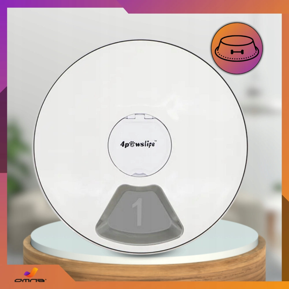 Automatic Cat Food Feeder Rabbit Cat Food Dispenser Bowl Packaging status original