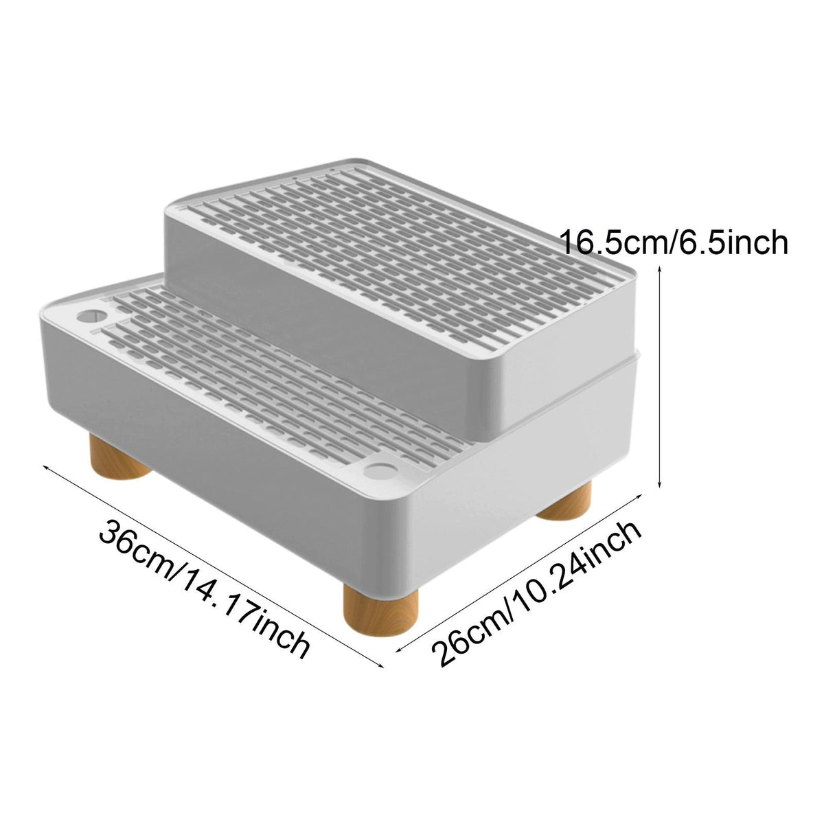 Automatic Cat Litter Box Ramp Cat Ramp for Litter Box with Light Grey Packaging status original