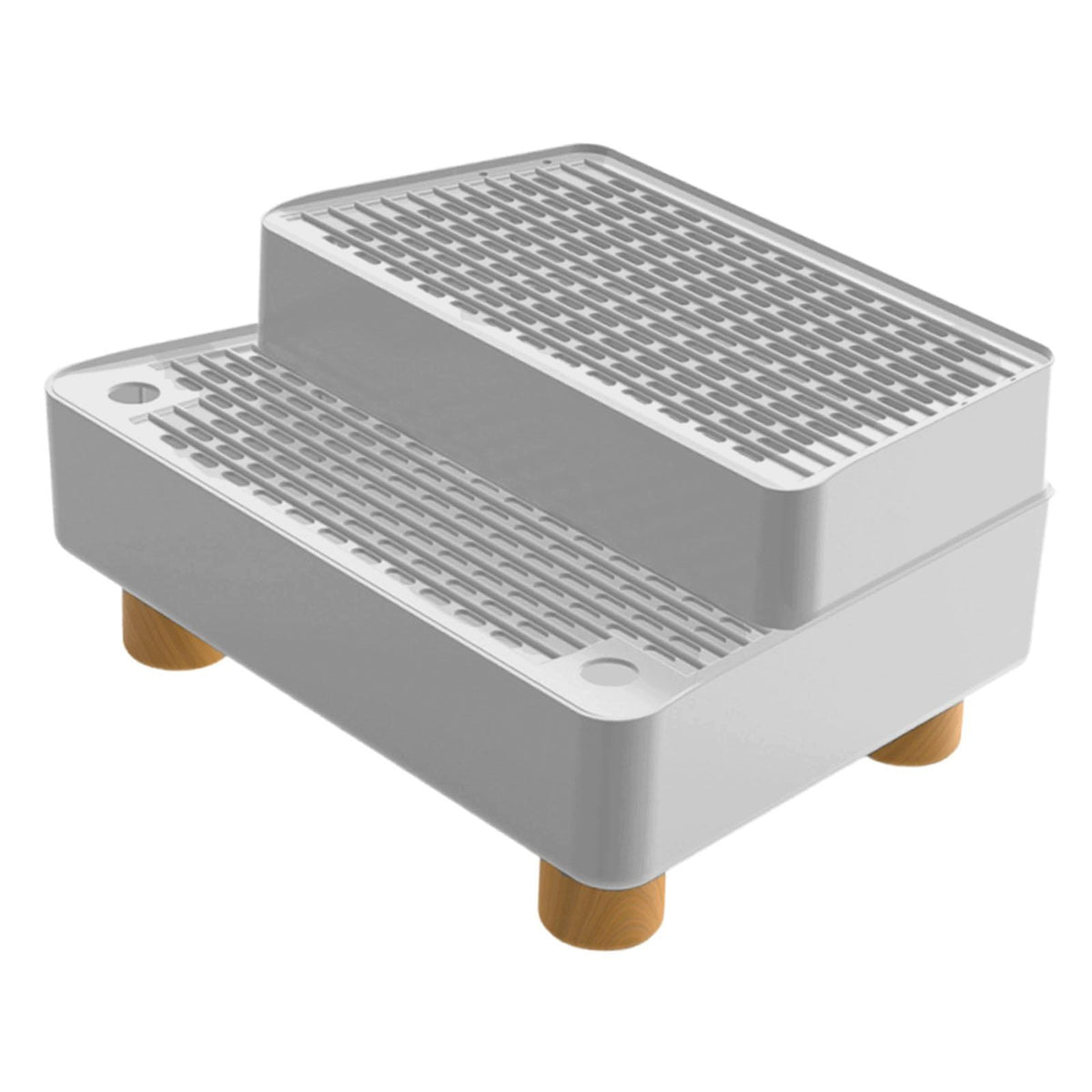 Automatic Cat Litter Box Ramp Cat Ramp for Litter Box with Light Grey
