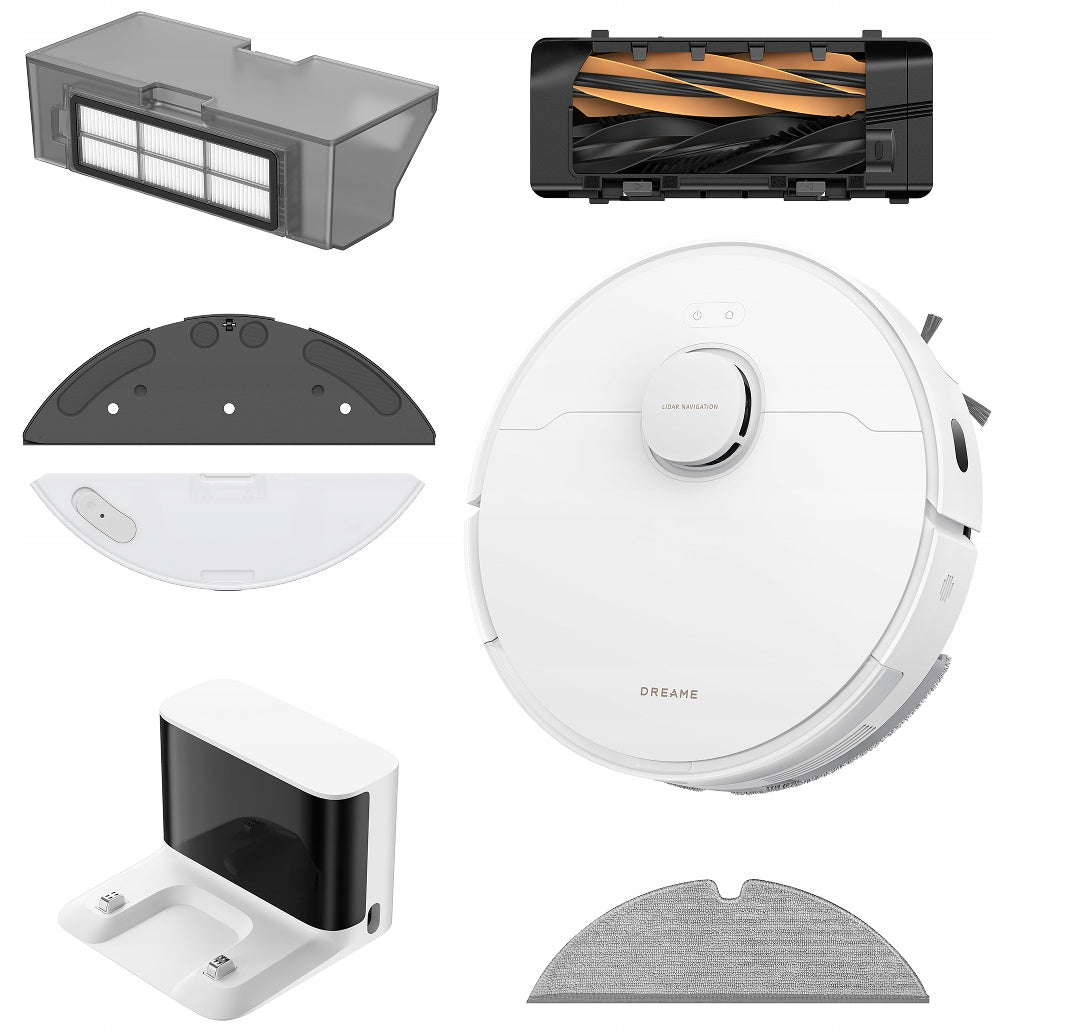 Automatic Cleaning Robot Dreame D20 Pro white mopping LDS