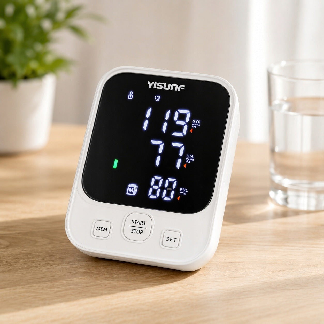 Automatic Digital Shoulder Blood Pressure Monitor with YISUNF Heart Rate Monitor Medical device no