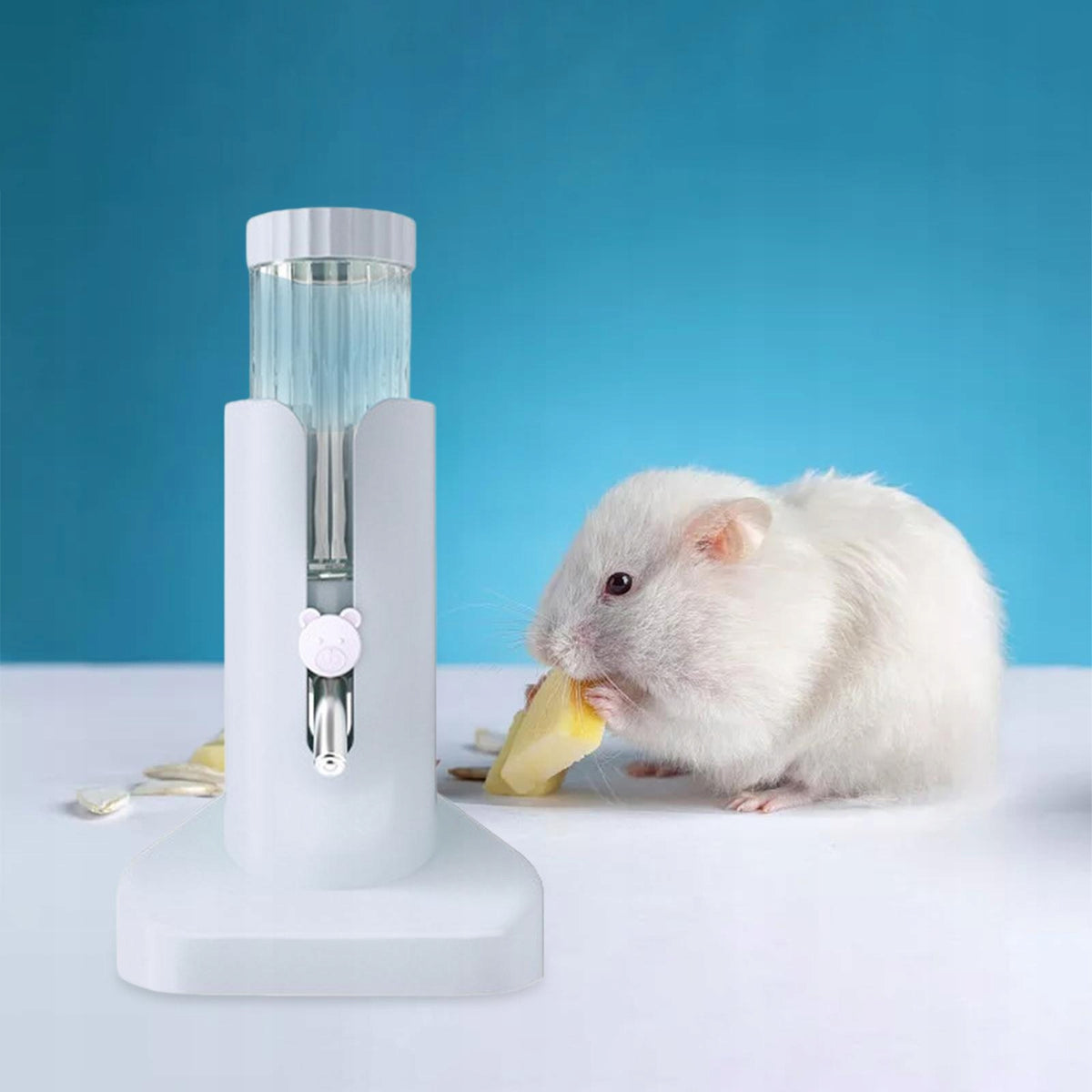 Automatic Drinking And Feeding Dispenser for Gerbils, Kettle for White