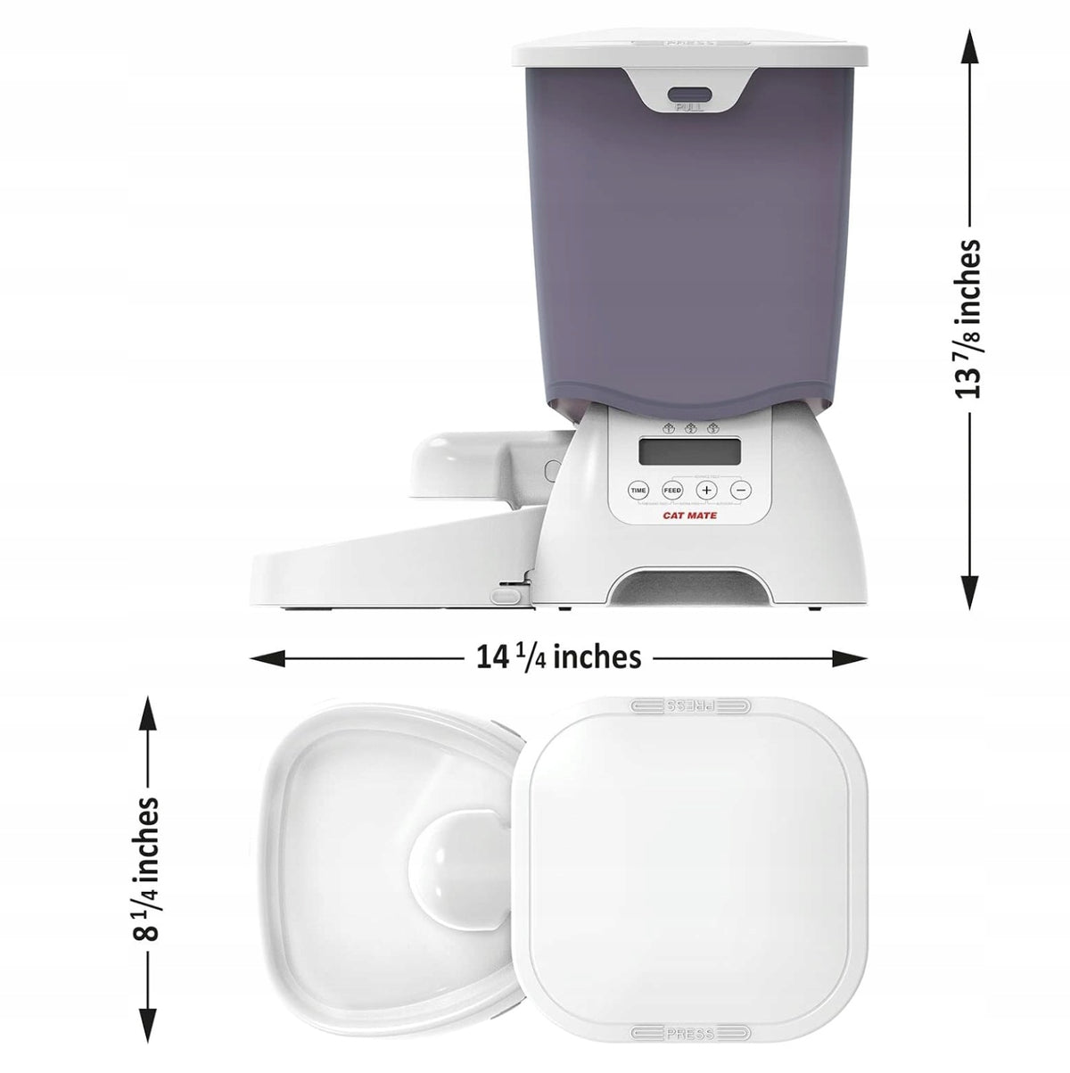 Automatic Food Dispenser 3 kg CAT MATE C3000 Timer LCD Feeder Cat Dog Manufacturer code 347