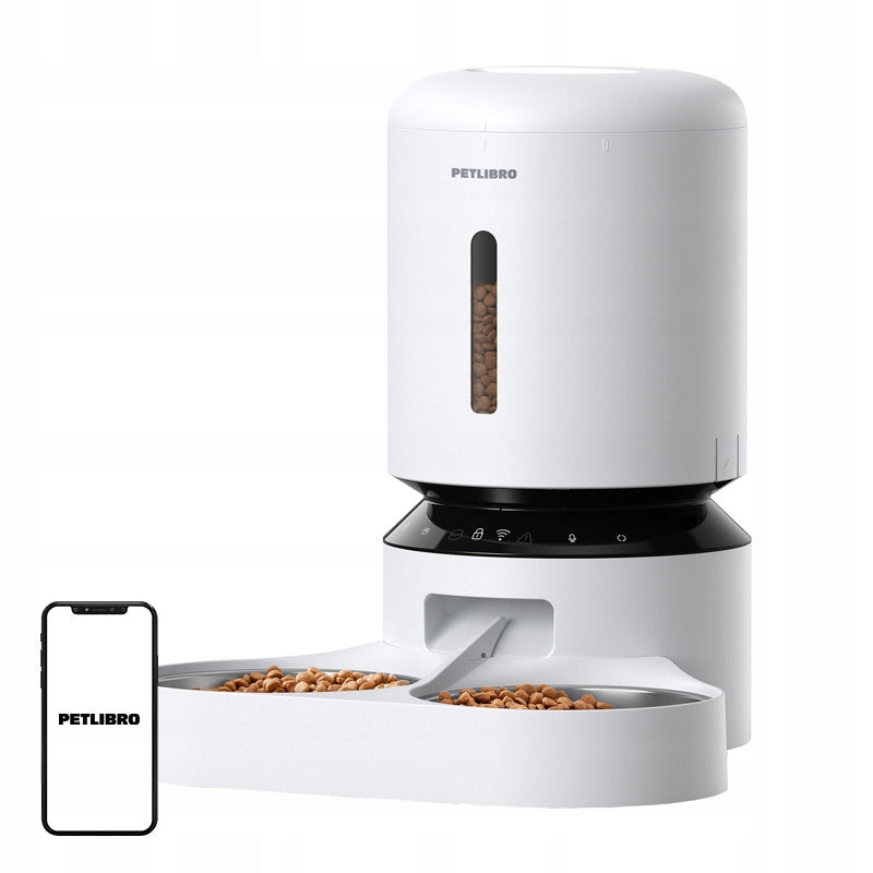 Automatic Food Dispenser Petlibro Granary With Double Bowl Wifi 5L