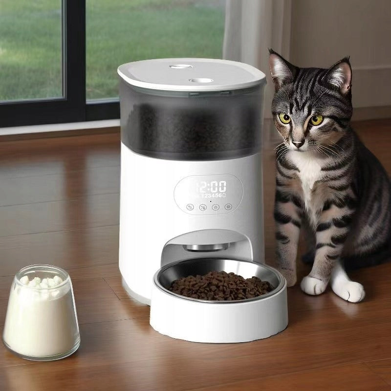 Automatic Food Feeder 4L for Rabbit Dog Cat Voice Recording 10s EAN (GTIN) 5907053619065