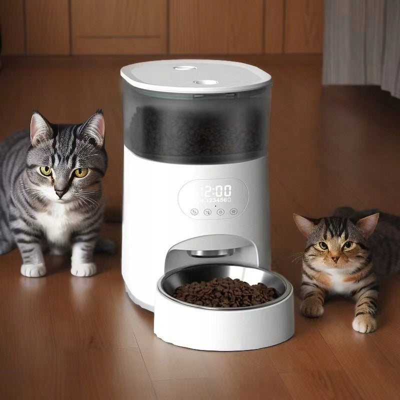 Automatic Food Feeder 4L for Rabbit Dog Cat Voice Recording 10s Manufacturer code Automatyczny Podajnik Karmy dla Kota Psa