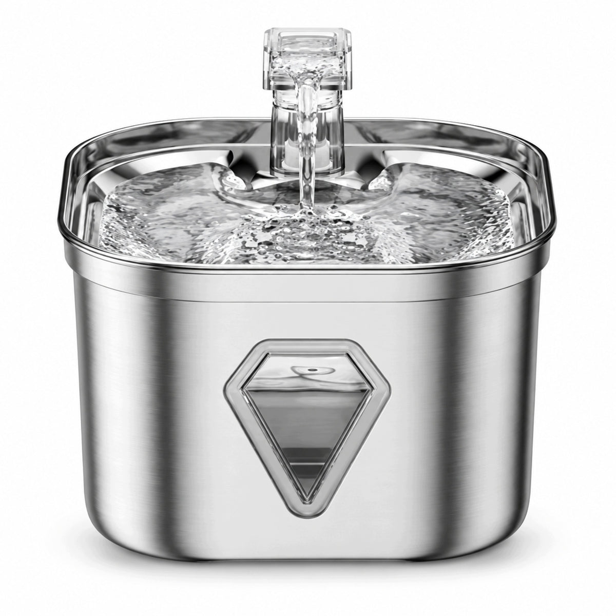 Automatic Fountain for Cat Bowl Stainless Steel Water Indicator 2.2L Packaging status original