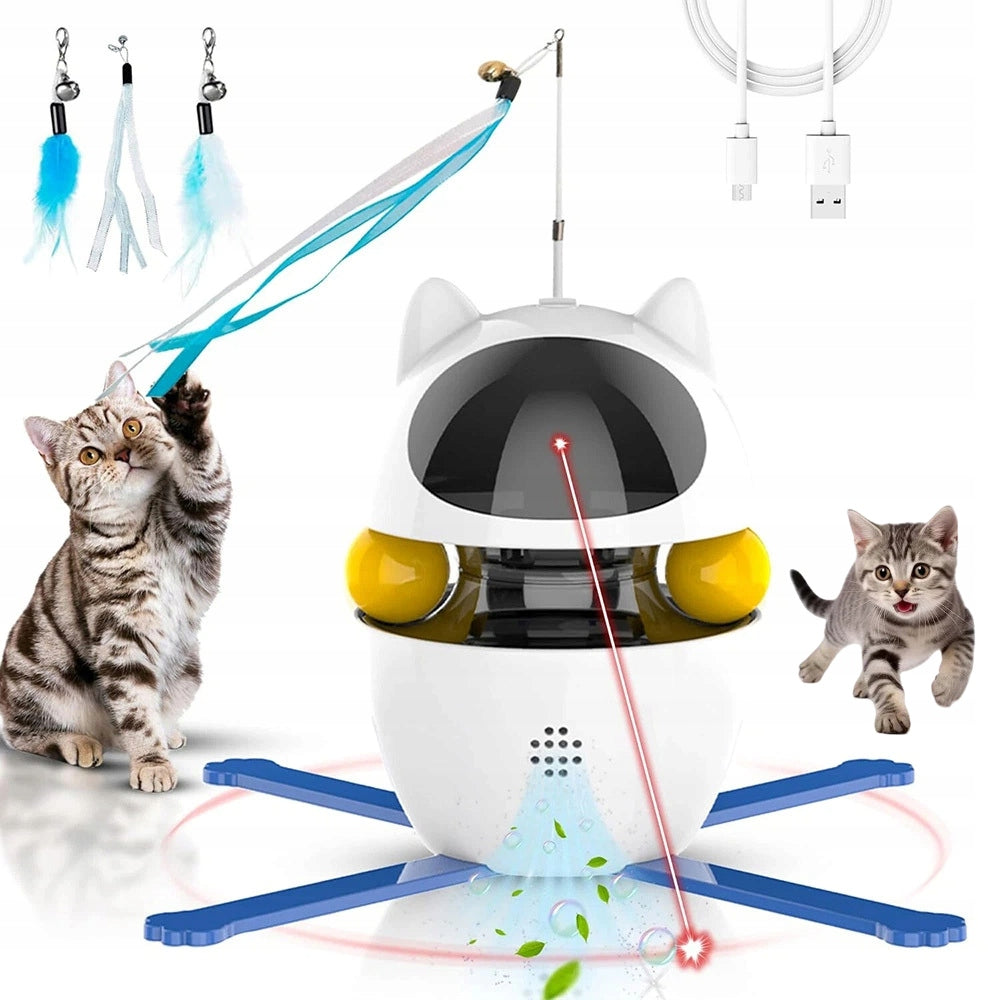 Automatic Laser For Cat Interactive Toy Smart Cat Feather