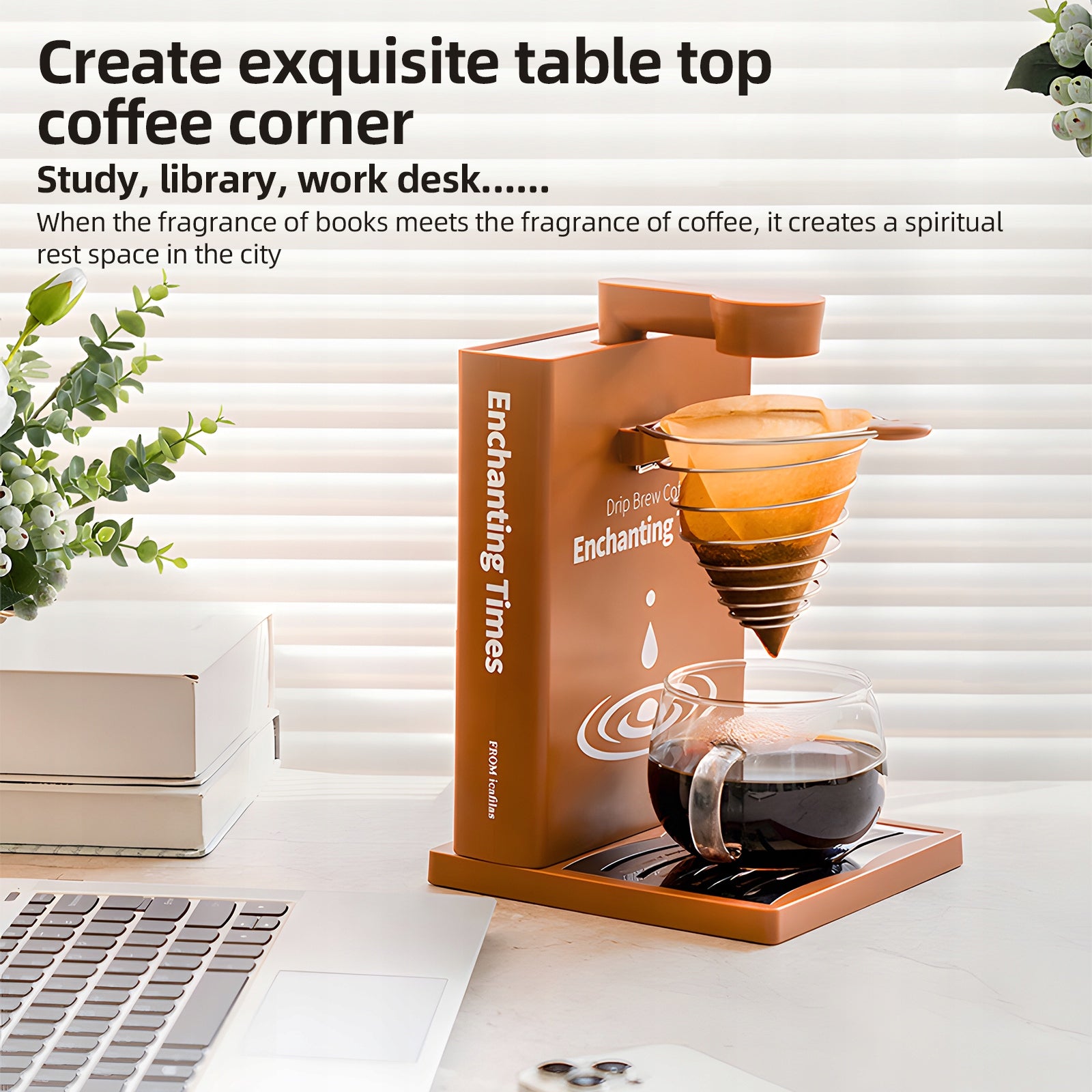 Automatic / Manual Overflow Coffee Maker 300ml Detachable Tank Manufacturer code AG250805063798