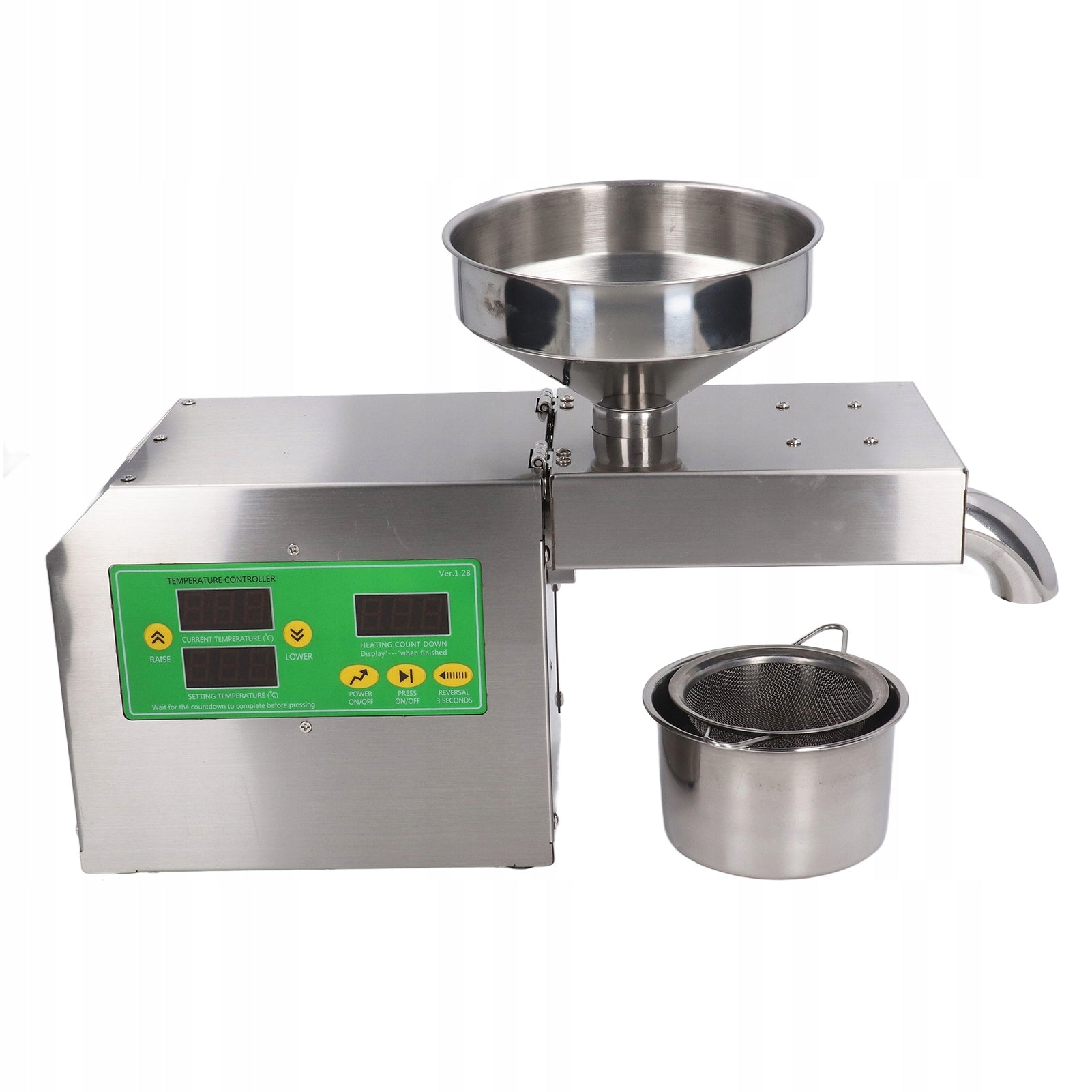 Automatic Oil Press Mini Machine Stainless Steel Brand no brand