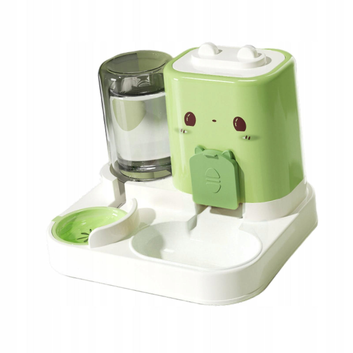 Automatic Pet Feeder Convenient Cats Feeder for Small Animals Kitten Green