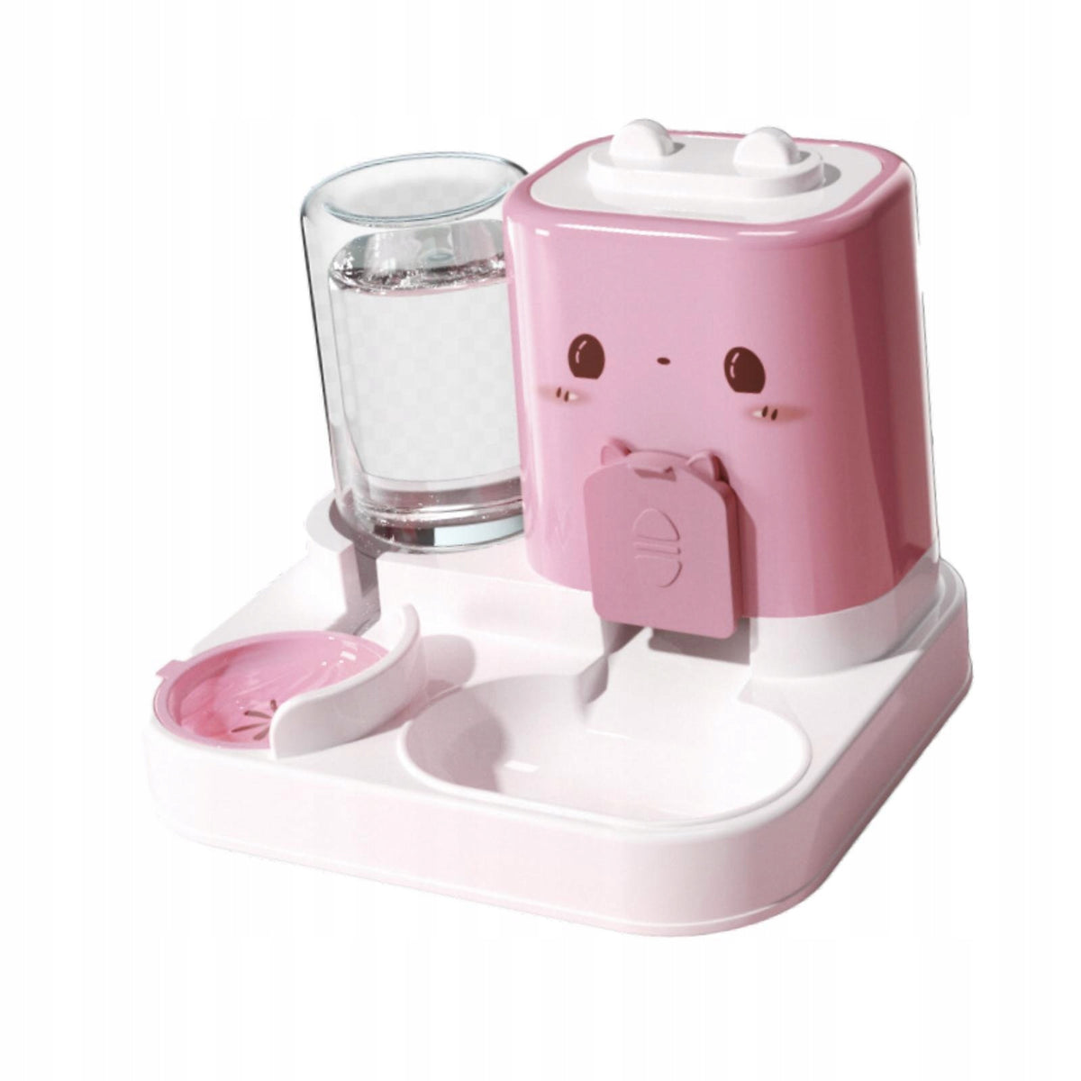 Automatic Pet Feeder Convenient Cats Feeder for Small Animals Kitten Pink