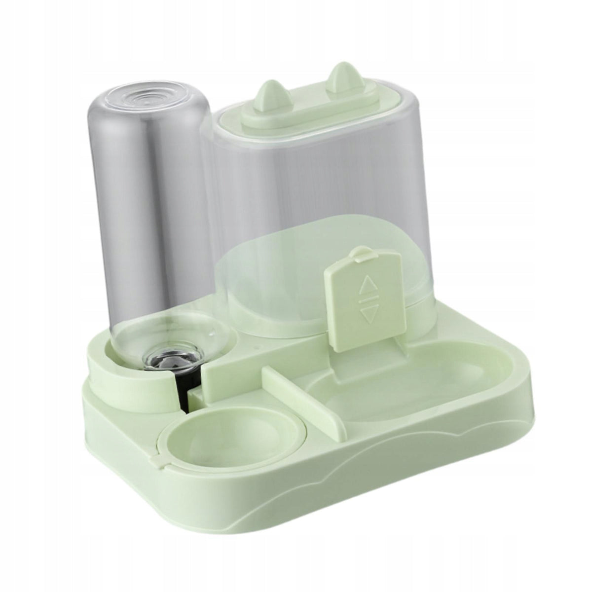 Automatic Pet Feeder Portable Water Dispenser for Kitten Small Green