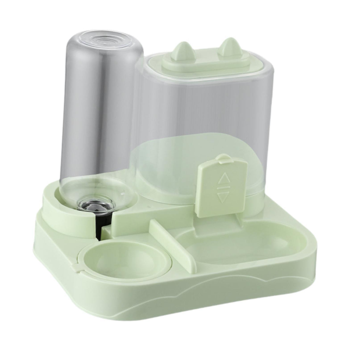 Automatic Pet Feeder Travel Supply Convenient Cats Feeder Container Green Packaging status original