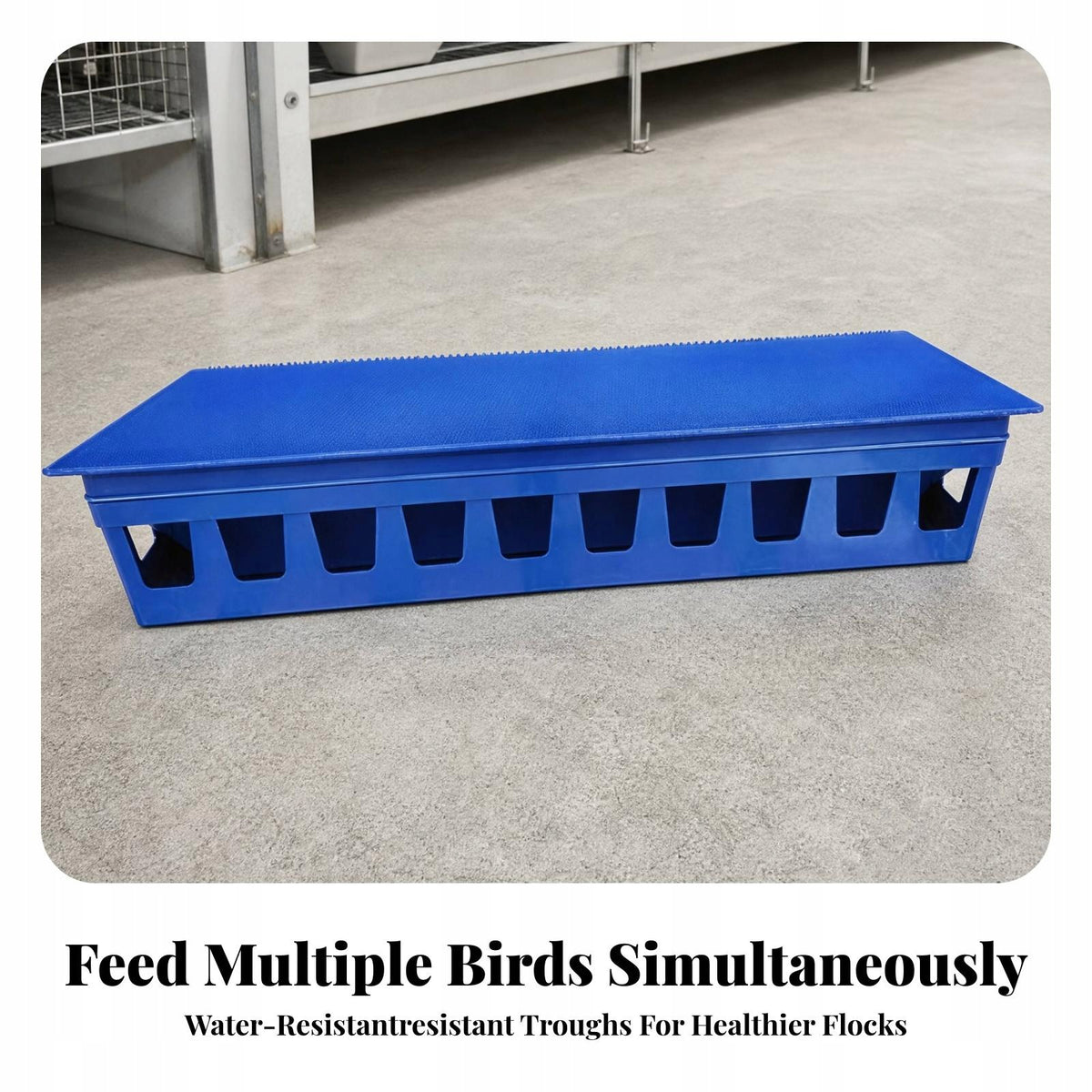 Automatic Pigeon Feeder Waterproof Pigeon Feeder with Auto Trough 70CM Packaging status original