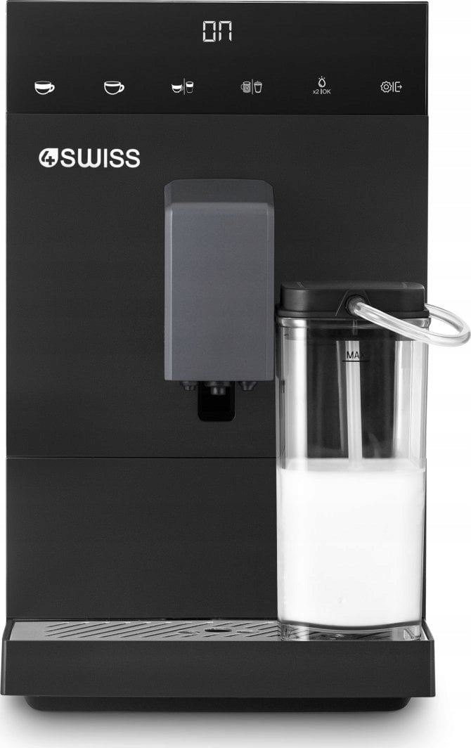 Automatic Pressure Coffee Maker 4Swiss A23 Siena 1350W Foamer Brand 4Swiss