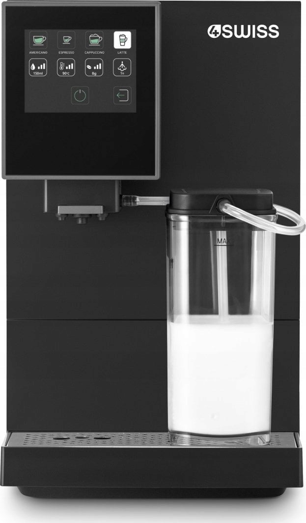 Automatic Pressure Coffee Maker 4Swiss A24 Roma 1350W Foamer Brand 4Swiss