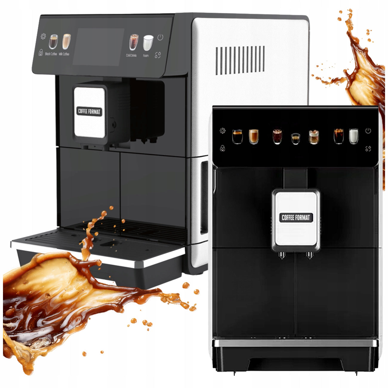 Automatic Pressure Coffee Maker Coffee Format Mini 1450 W white