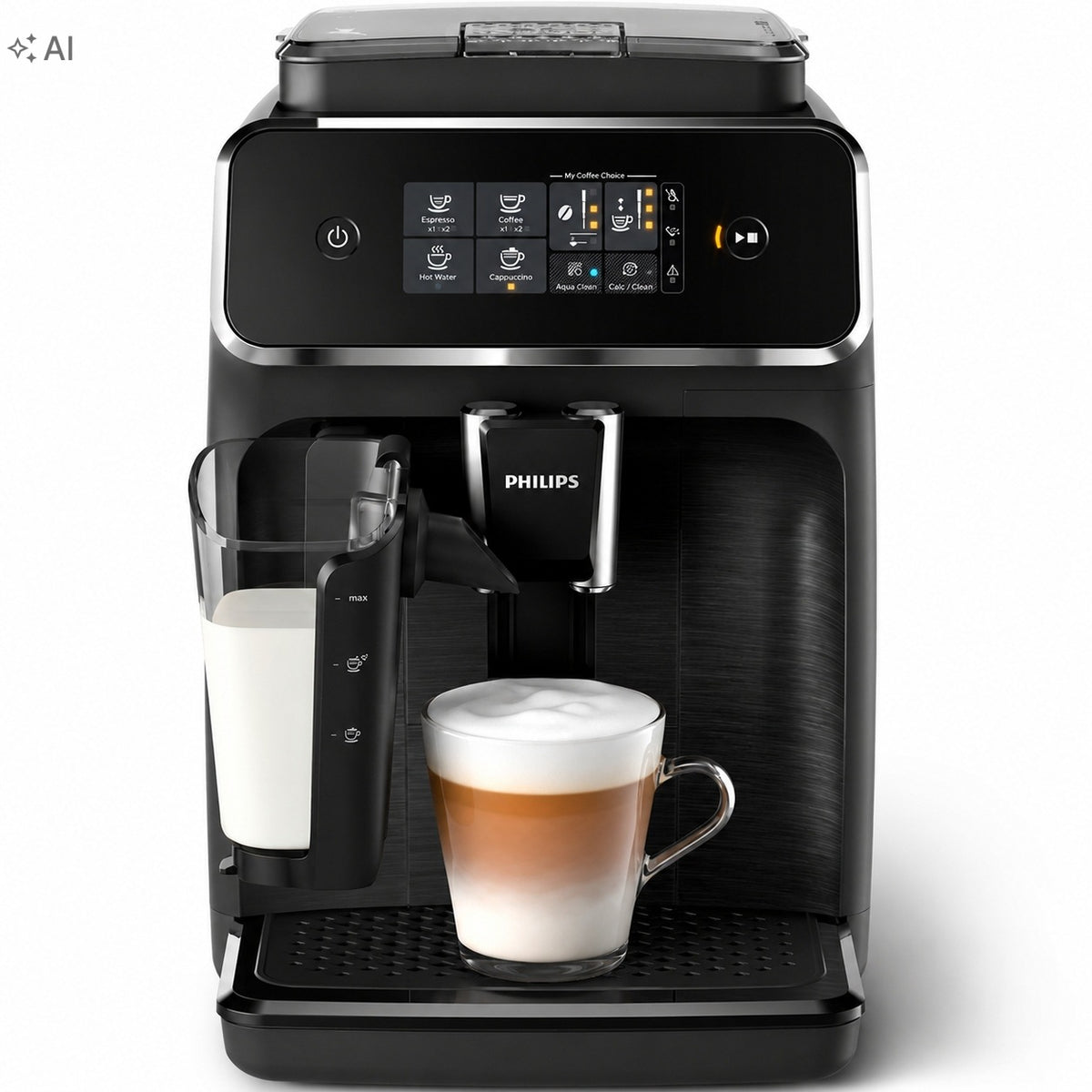 Automatic Pressure Machine Philips LatteGo EP2230 Grinder 1500W Black