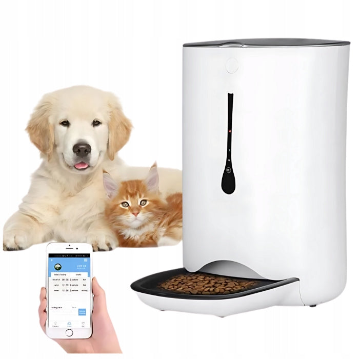 Automatic Rabbit Dog Food Feeder with WiFi Large Dispenser 6L
