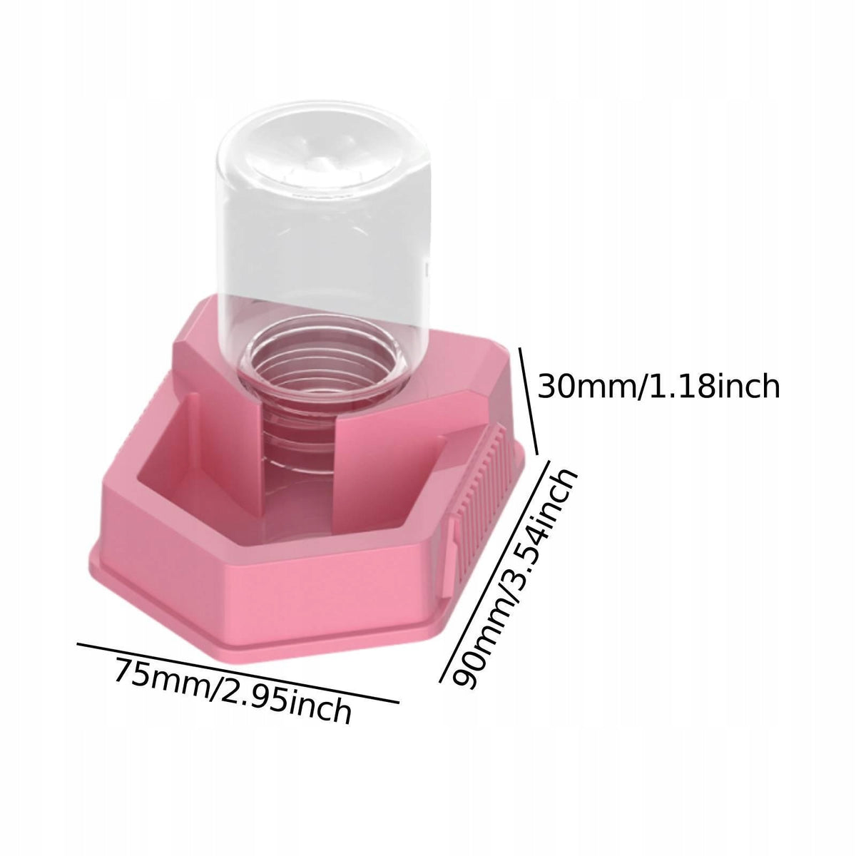 Automatic Reptile Water Dish,Drinking Tool Container Ornament Easy to Pink Manufacturer code 14164097888
