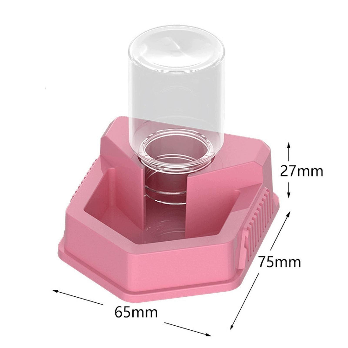 Automatic Reptile Water Dish Ornament Easy to Clean Reusable Creative Pink Packaging status original