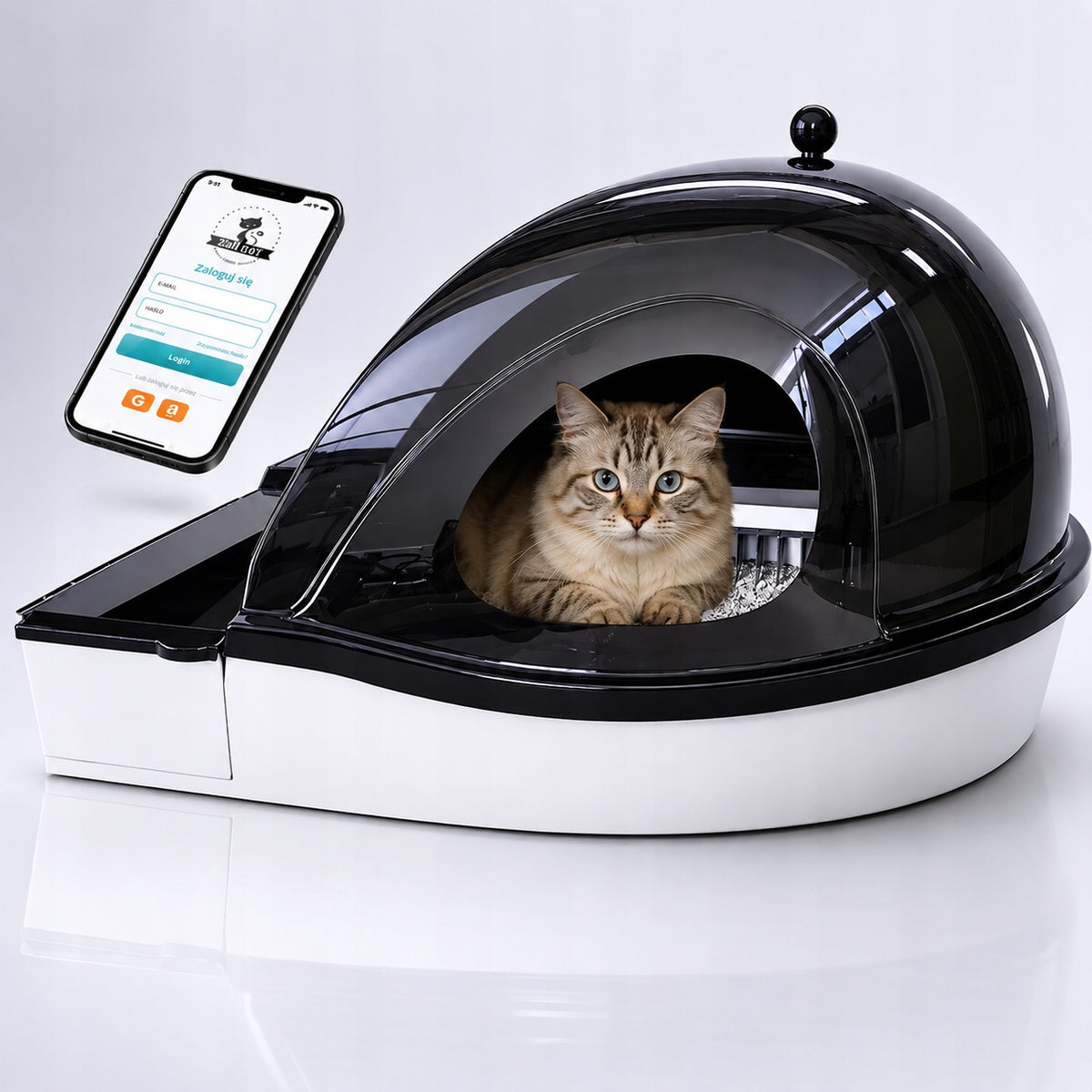 Automatic Self-Cleaning Cat Cuvette Smart Kitty