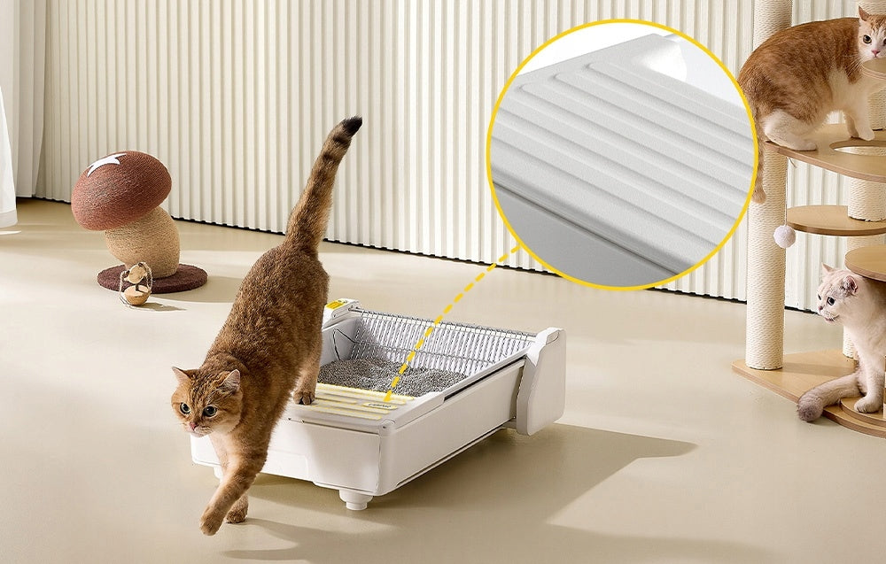 Automatic Smart Self-Cleaning Cuvette UBPet For Cat Open Color white