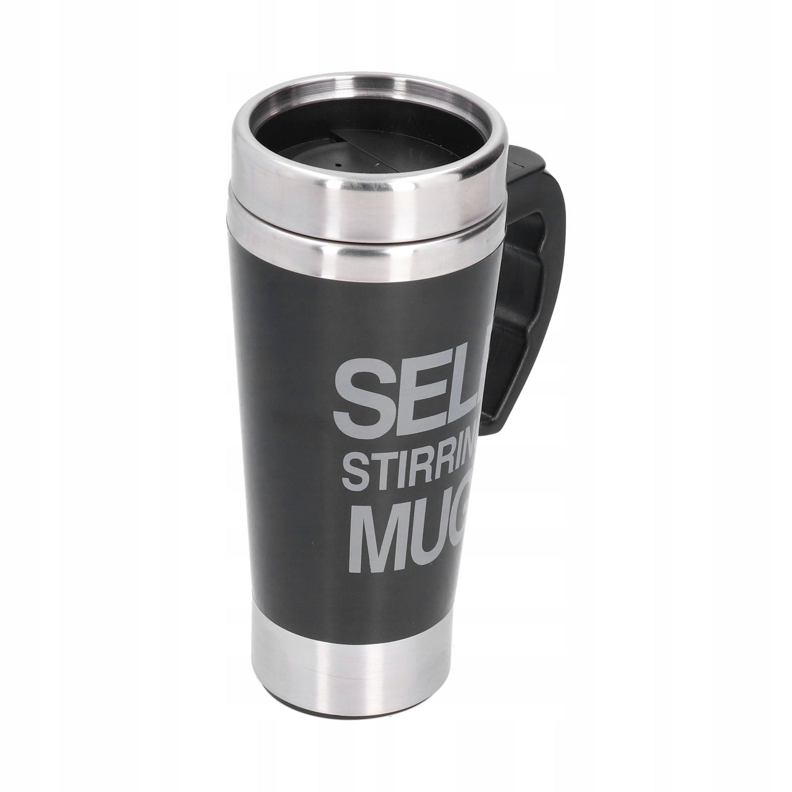 Automatic Stainless Steel Self Mixing Cup, Black Cup for Dominant color clear