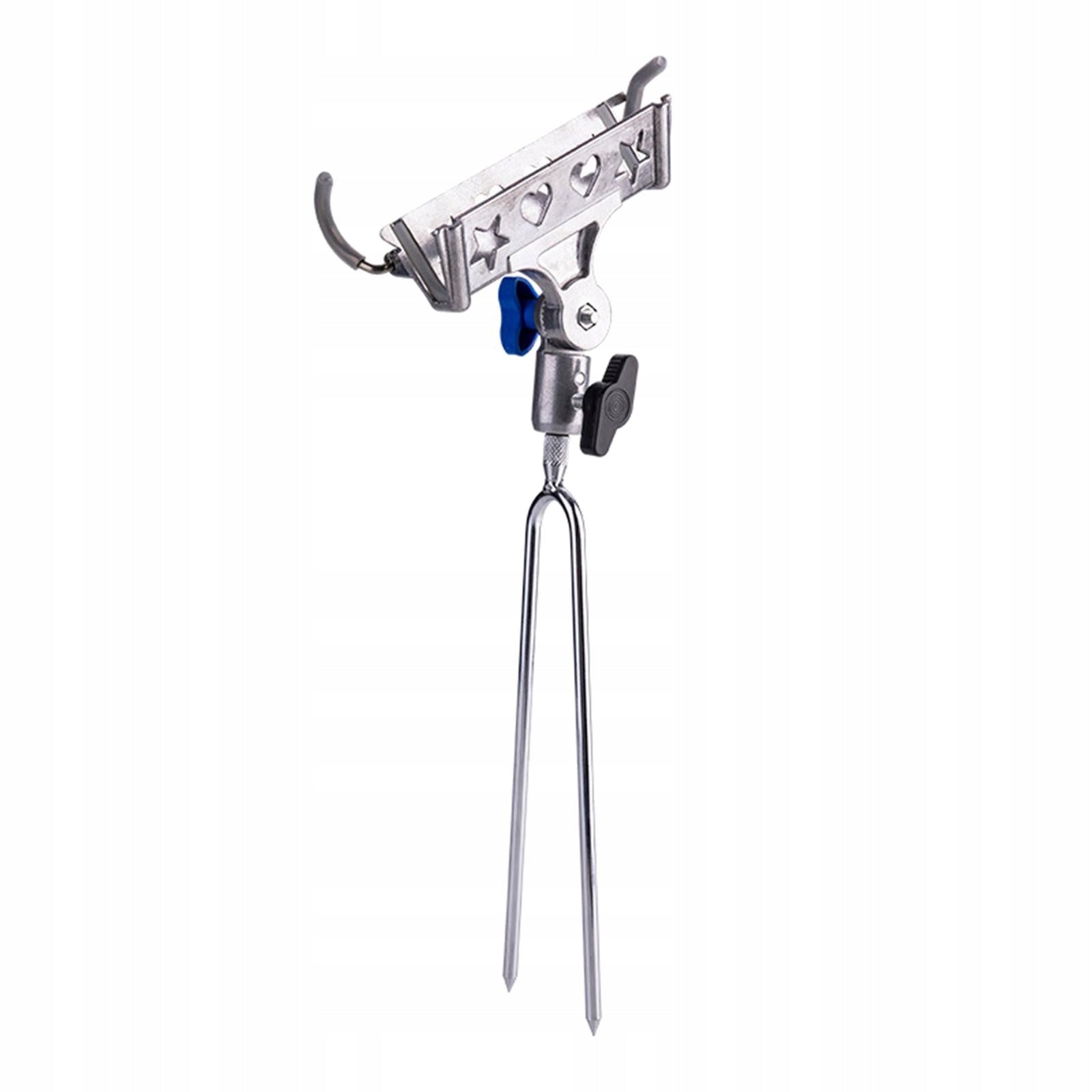 Automatic Travel Fishing Rod Holder Stake Holder A Fish Rod Silver Head
