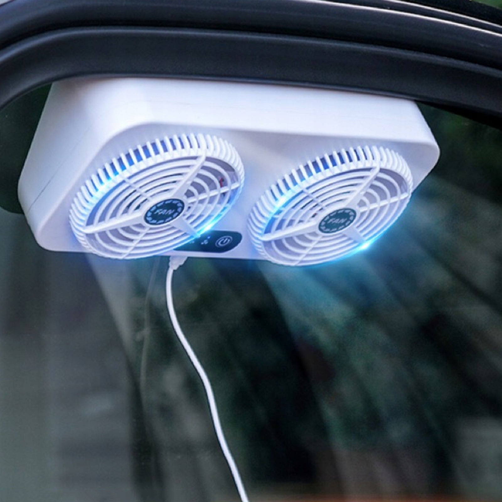 Automatic USB fan with air circulation