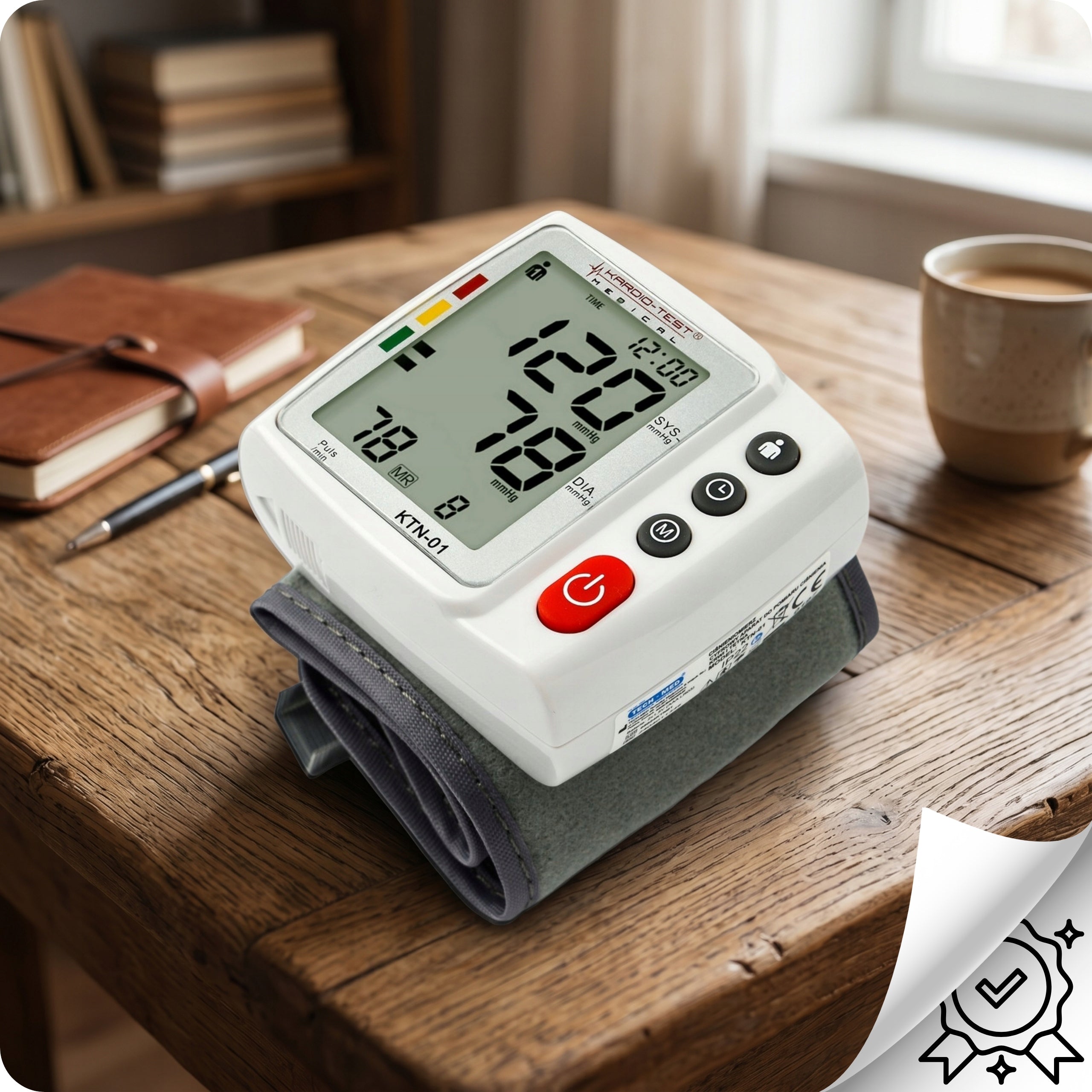 Automatic Wrist Blood Pressure Monitor for Wrist ARRHYTHMIA Memory 2x120 Packaging status original